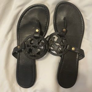 Tory Burch Pebbled Leather Sandals